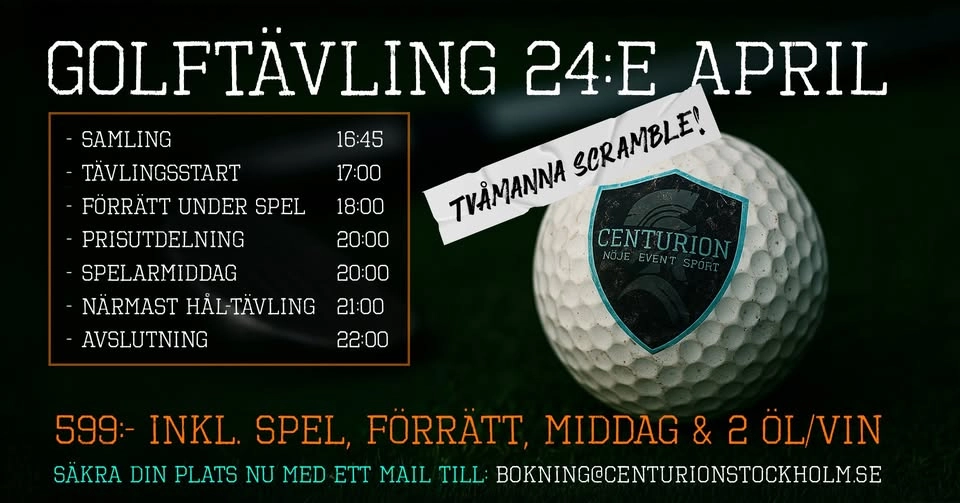 Golftävling på Centurion🏌️♂️