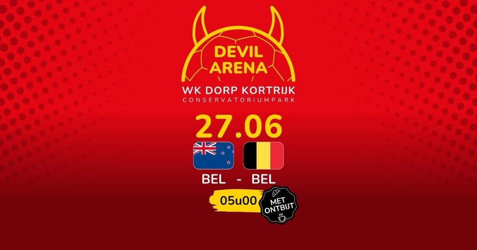 Devil Arena: Nieuw-Zeeland - België | WK Dorp Kortrijk 2026