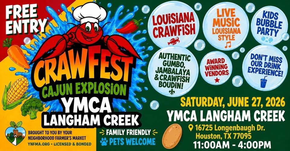 🦞YMCA LANGHAM CREEK-CRAWFEST CAJUN EXPLOSION