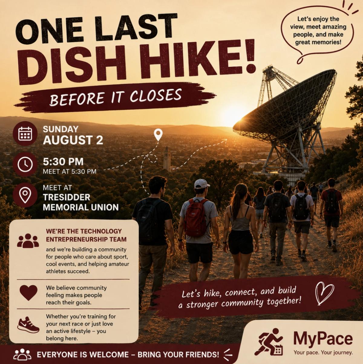 🚶♀️ One Last Dish Hike Before It Closes! 🌅