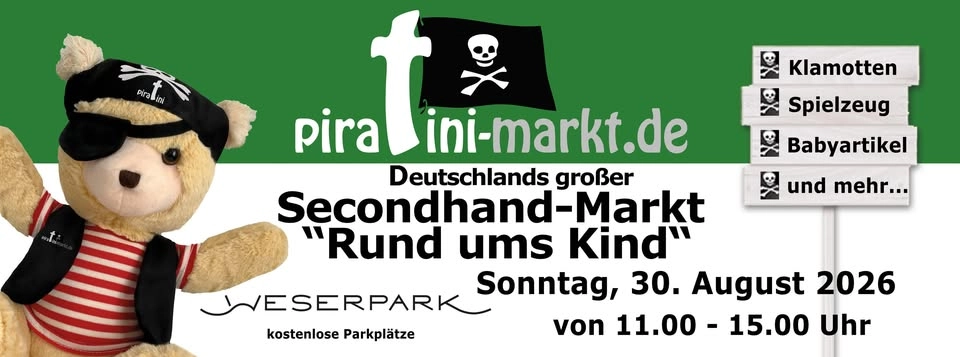 Kinderflohmarkt piratini im Weserpark