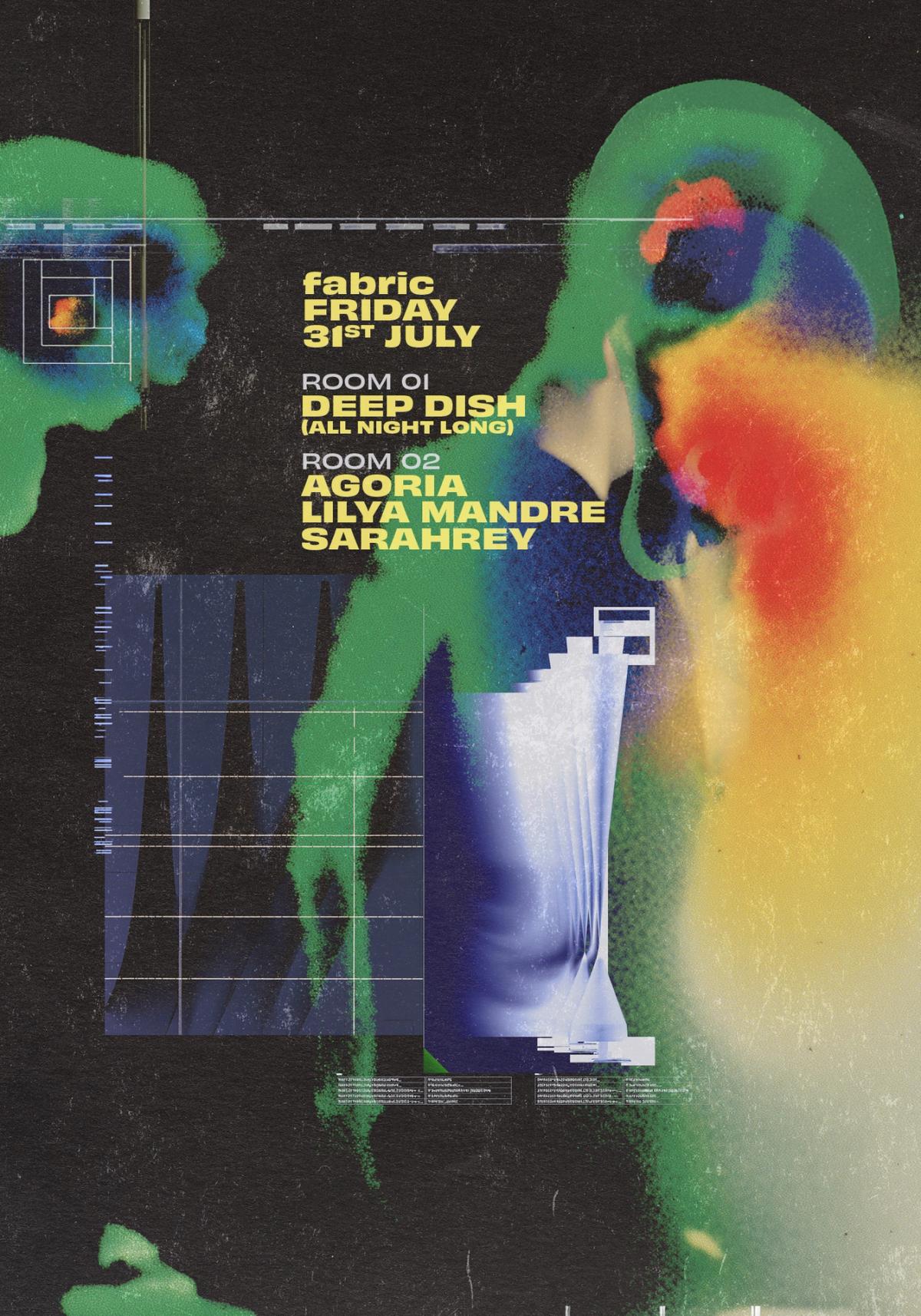 Deep Dish (Dubfire + Sharam), Agoria, Lilya Mandre, SARAHREY