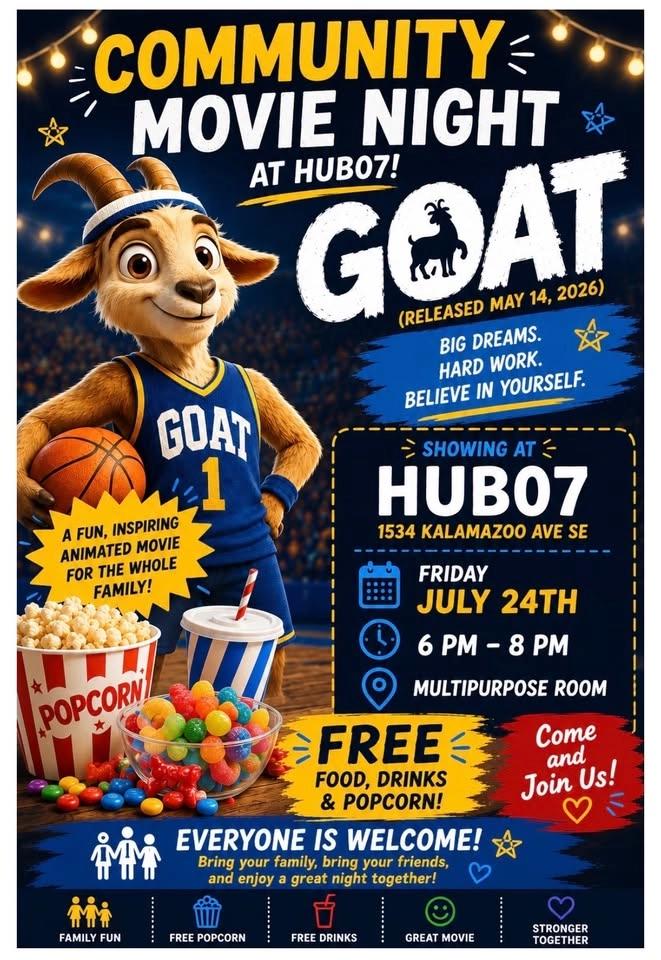 Community Movie Night at HUB 07 - GOAT