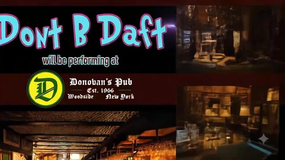 DontBdaft at Donovan's Pub in Woodside. Melissa and Rich performing a wide range of hits.