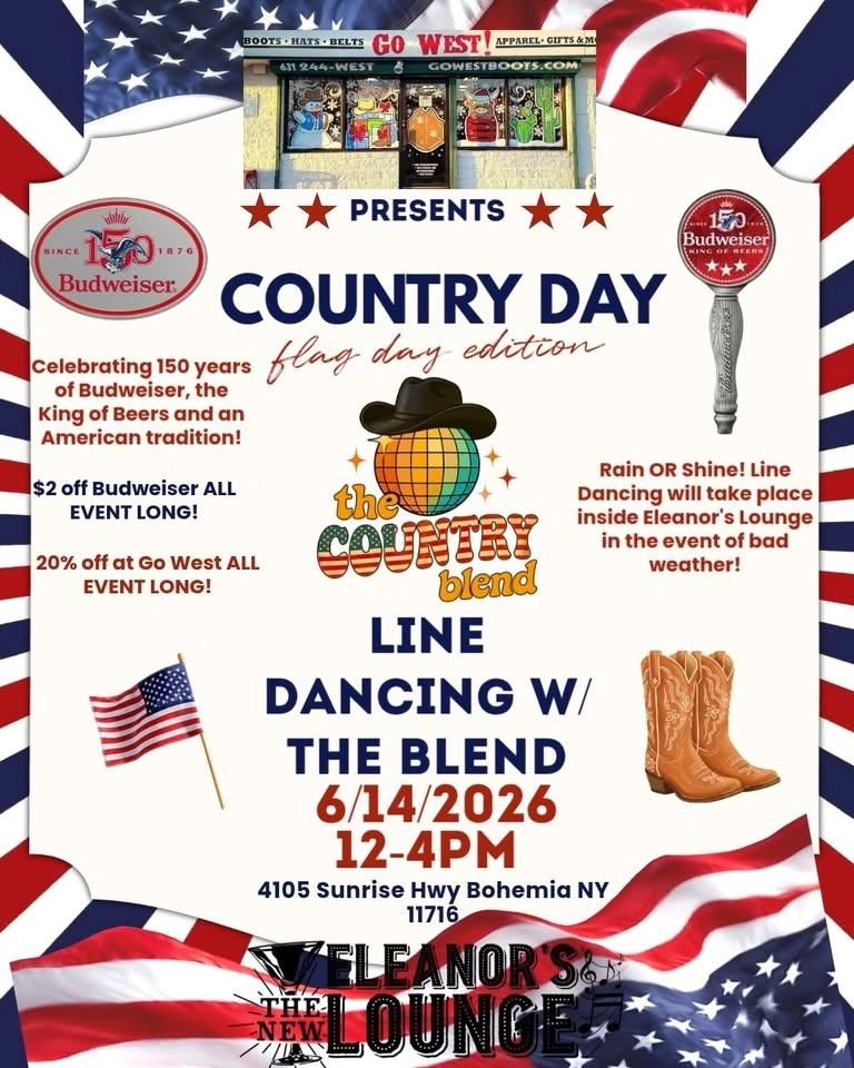 Go West and Eleanor’s Presents Country Day with The Country Blend!