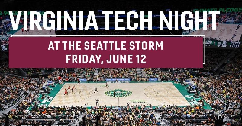 Virginia Tech Night at the Seattle Storm