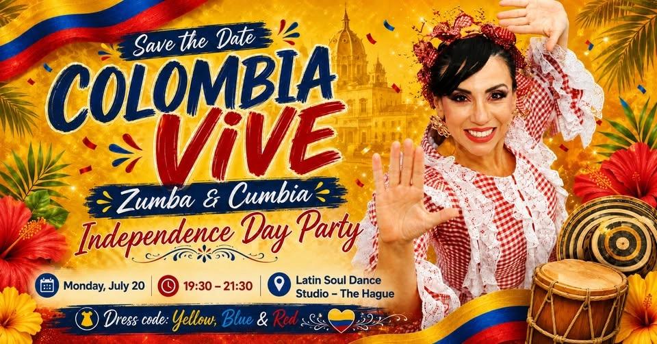 Viva Colombia- Zumba + Cumbia + Fiesta+ Comida y mas!
