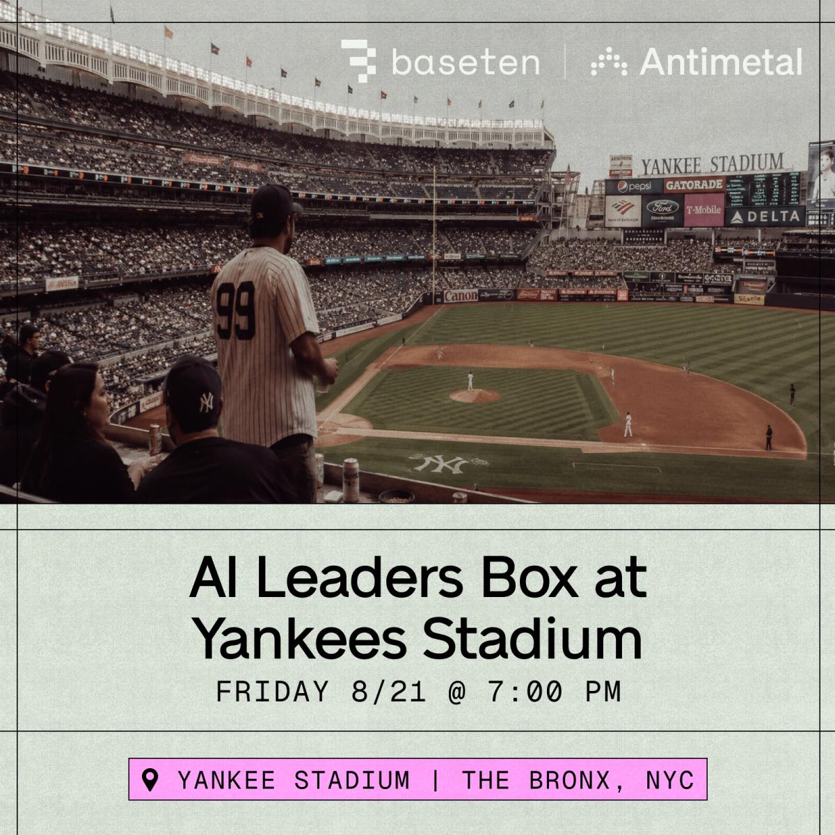 AI Leaders Box at Yankees Stadium