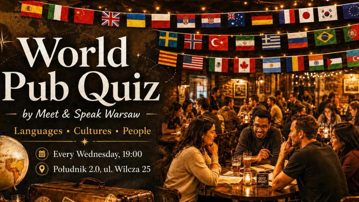 World Pub Quiz 🌍🤓 + Social Meetup 🤝💬🍸✨