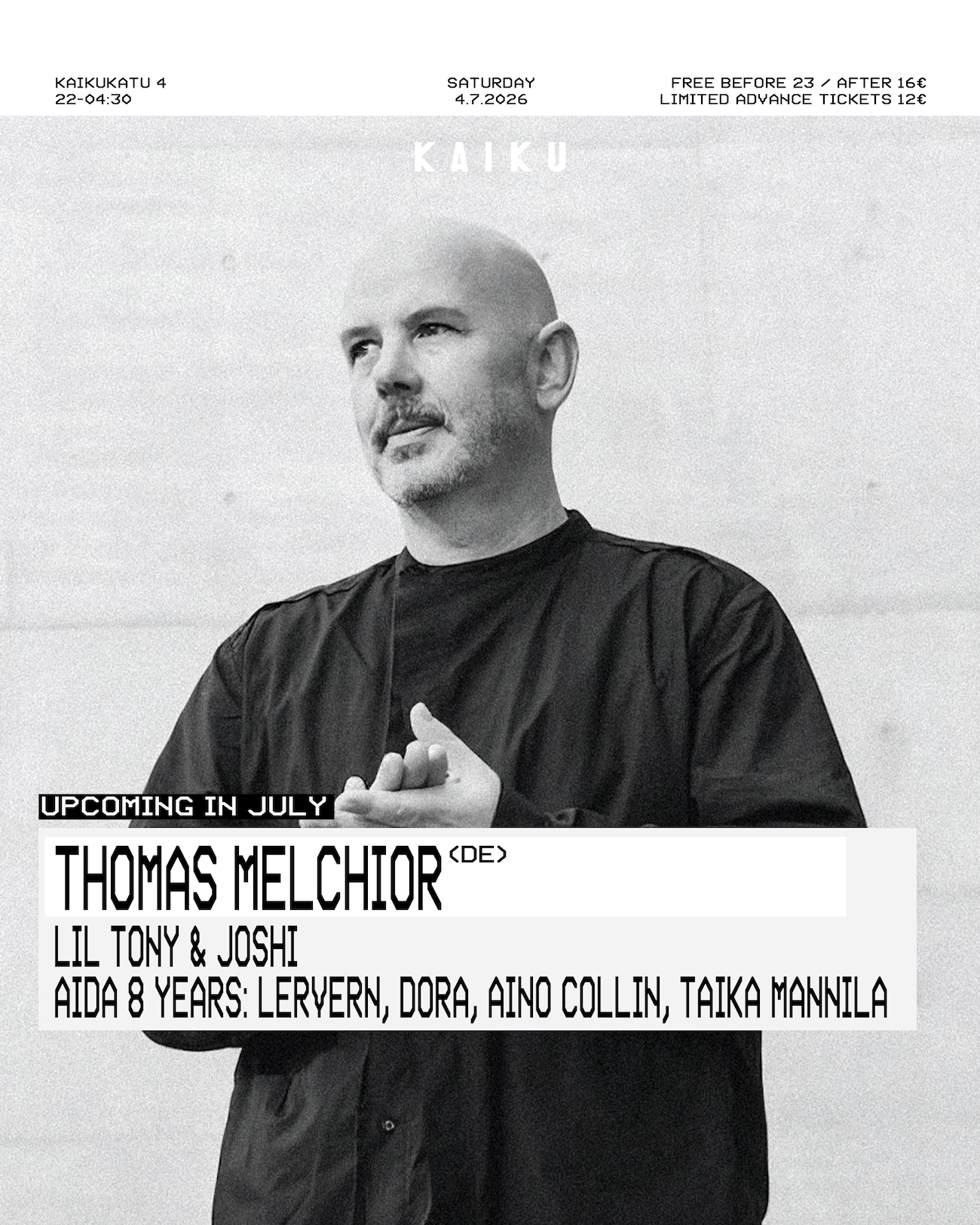 Kaiku presents: Thomas Melchior