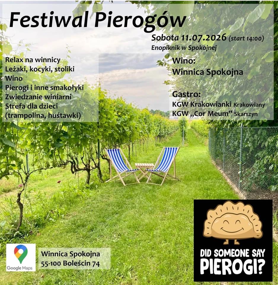 Festiwal pierogów i enopiknik w Spokojnej