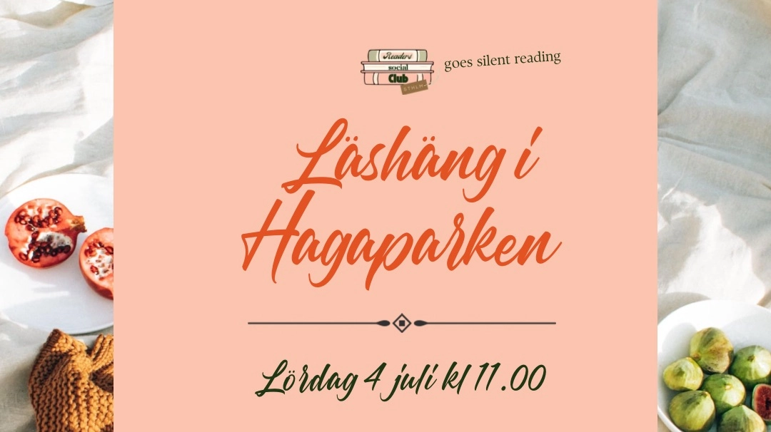Läshäng i Hagaparken / Silent reading in Hagaparken