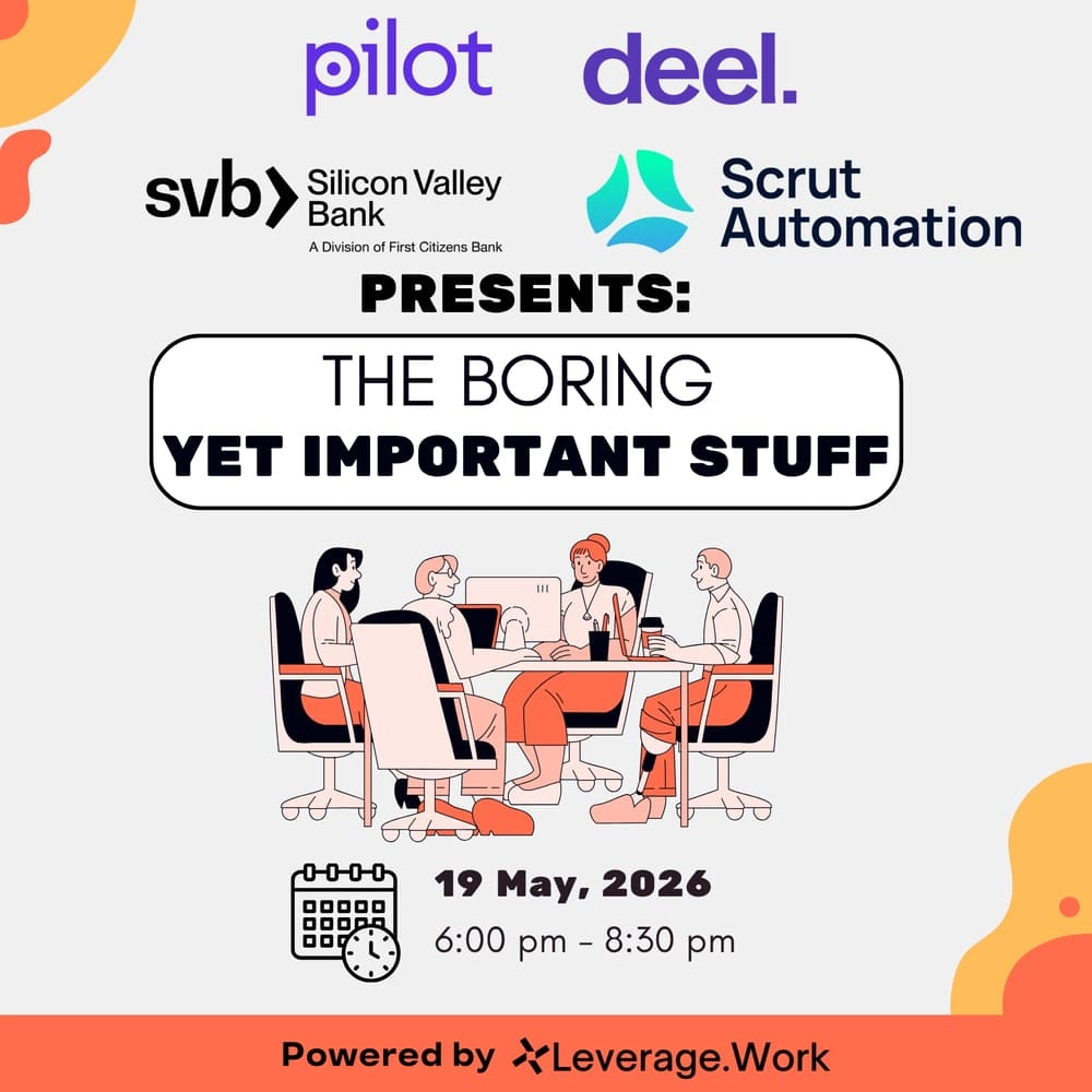 The Boring Yet Important Stuff | Founders Workshop