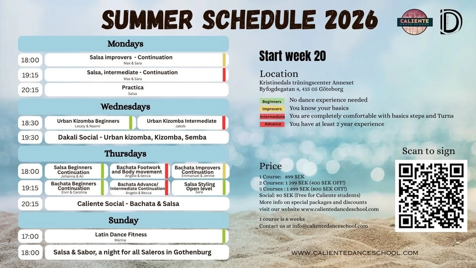 Caliente Summer semester 2026