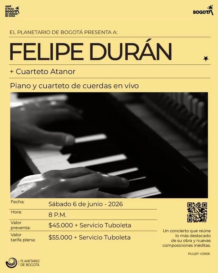 Felipe Durán llega al Planetario de Bogotá