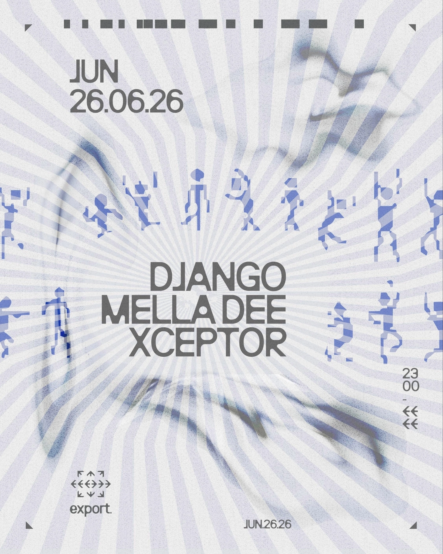 Django, Mella Dee, xceptor