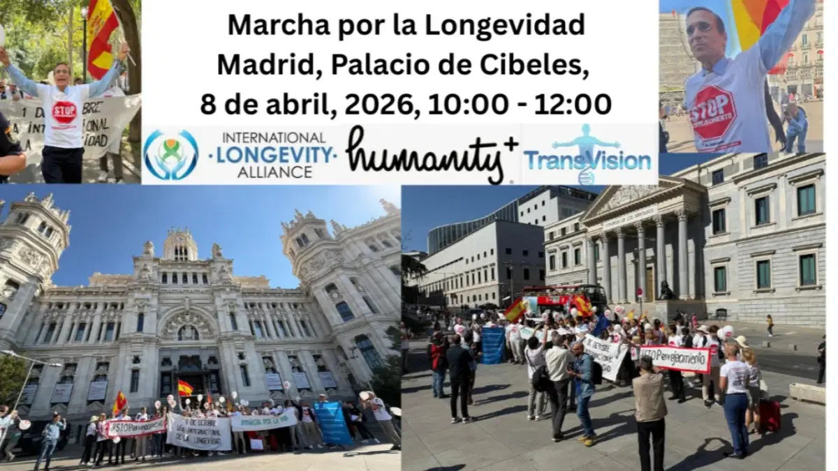 MARCHA POR LA LONGEVIDAD DE MADRID: Miércoles 8 de abril, 10:00 - 12:00, CET
