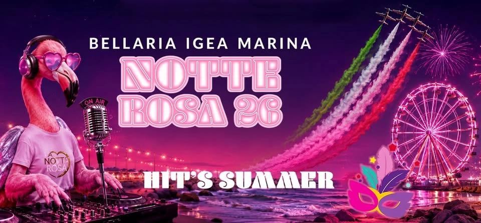 Bellaria Igea Marina P!NK 💖 NOTTE ROSA