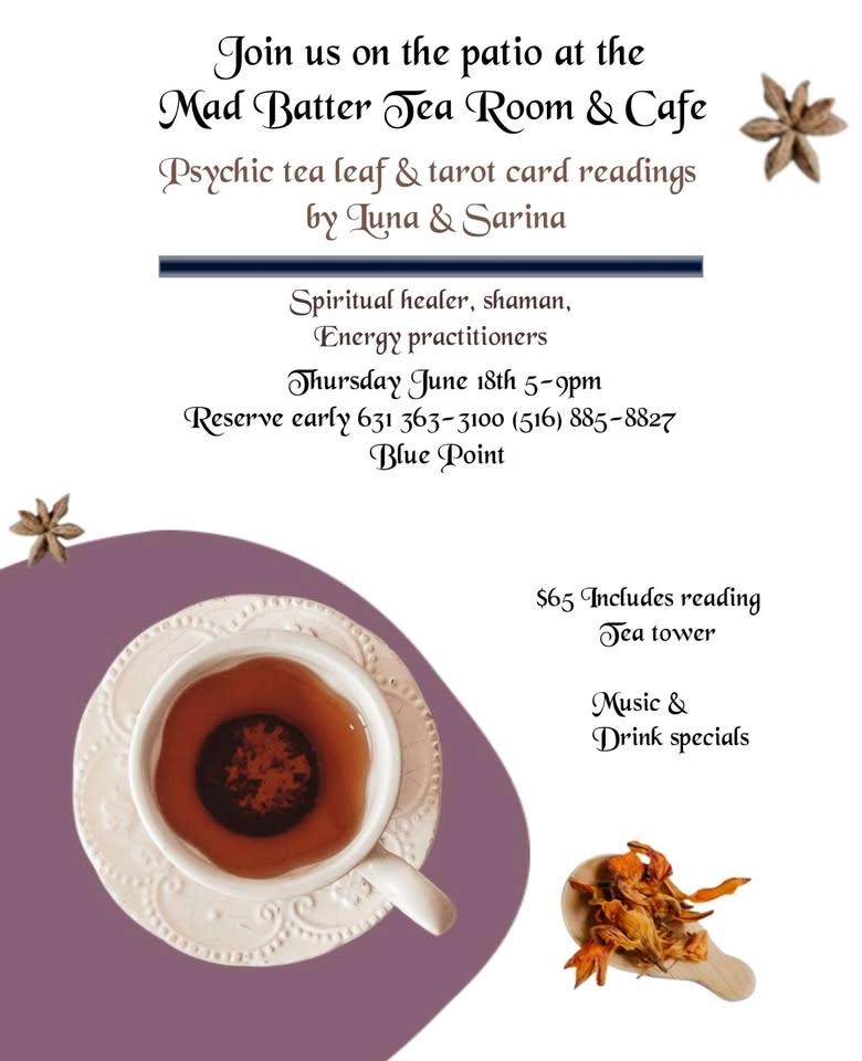 Tea leaf & tarot readings on the patio