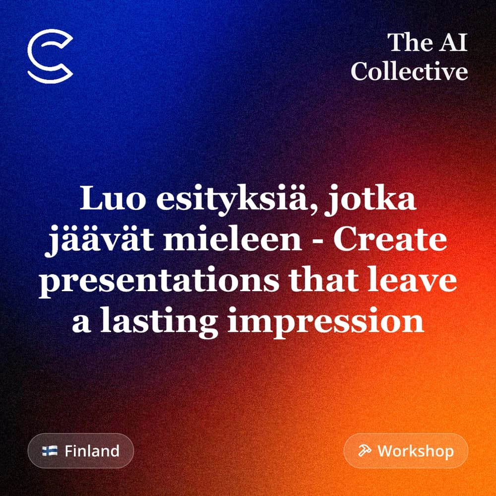 Luo esityksiä, jotka jäävät mieleen - Create presentations that leave a lasting impression
