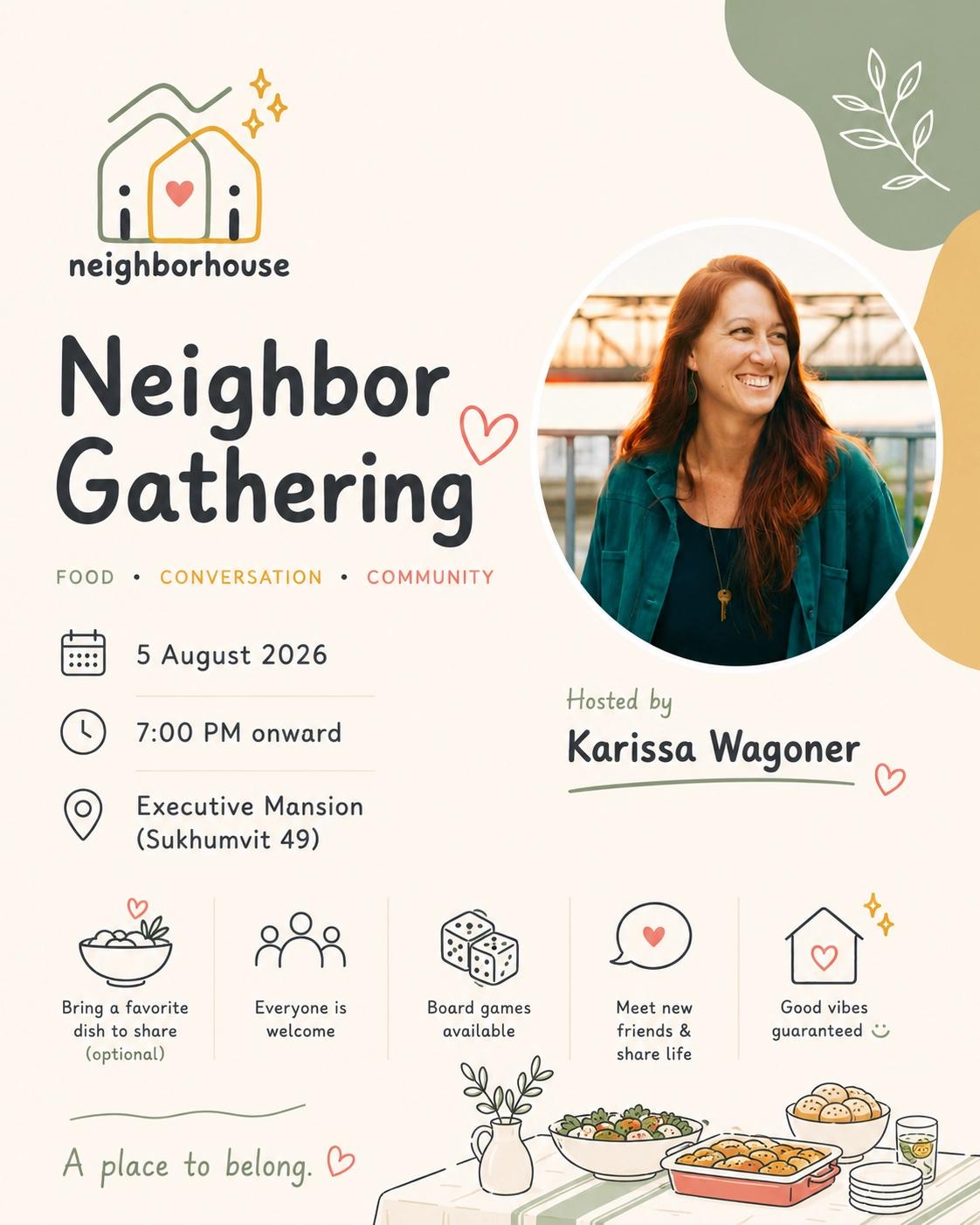 Neighbor Gathering : Food & Conversation & Community