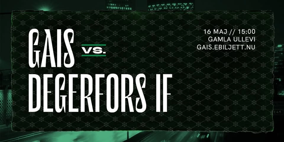 GAIS - Degerfors IF i Allsvenskan