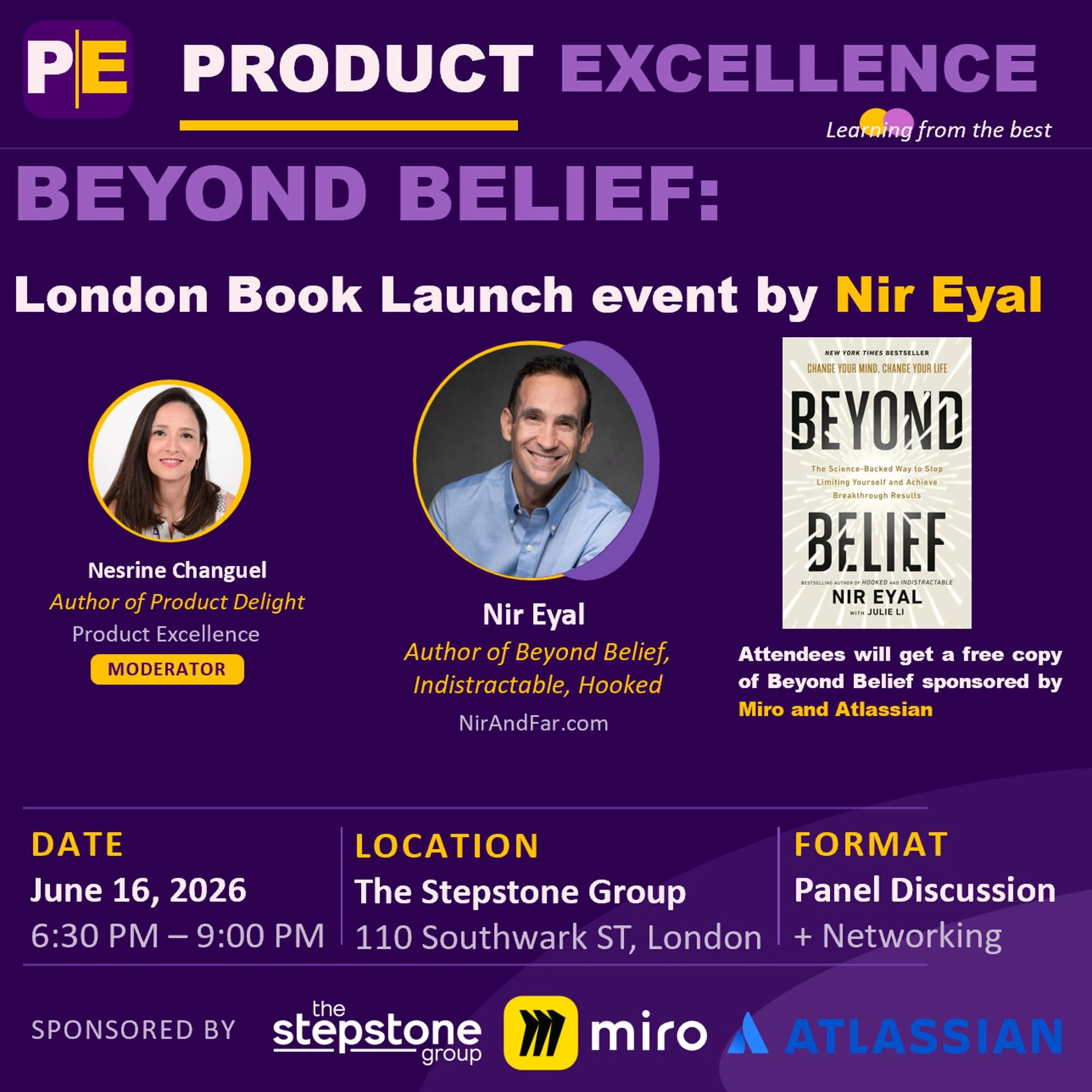Beyond Belief London Book Launch event by Nir Eyal + Get a free copy