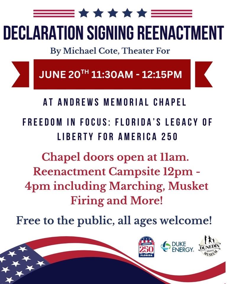 Reenactment at Andrews Memorial Chapel