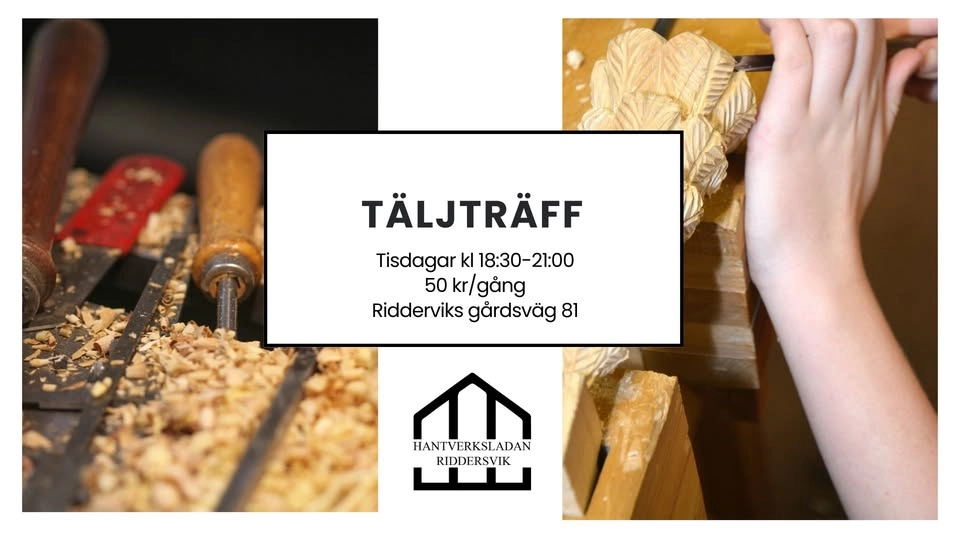 Täljträff i Hantverksladan