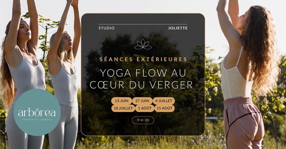 đż SĂ©ances extĂ©rieures â Yoga Flow au CĆur du Verger ArbĆrea âš