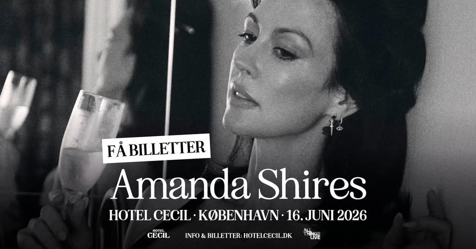 FÅ BILLETTER! Amanda Shires (US) + support: HEDE | Hotel Cecil, København
