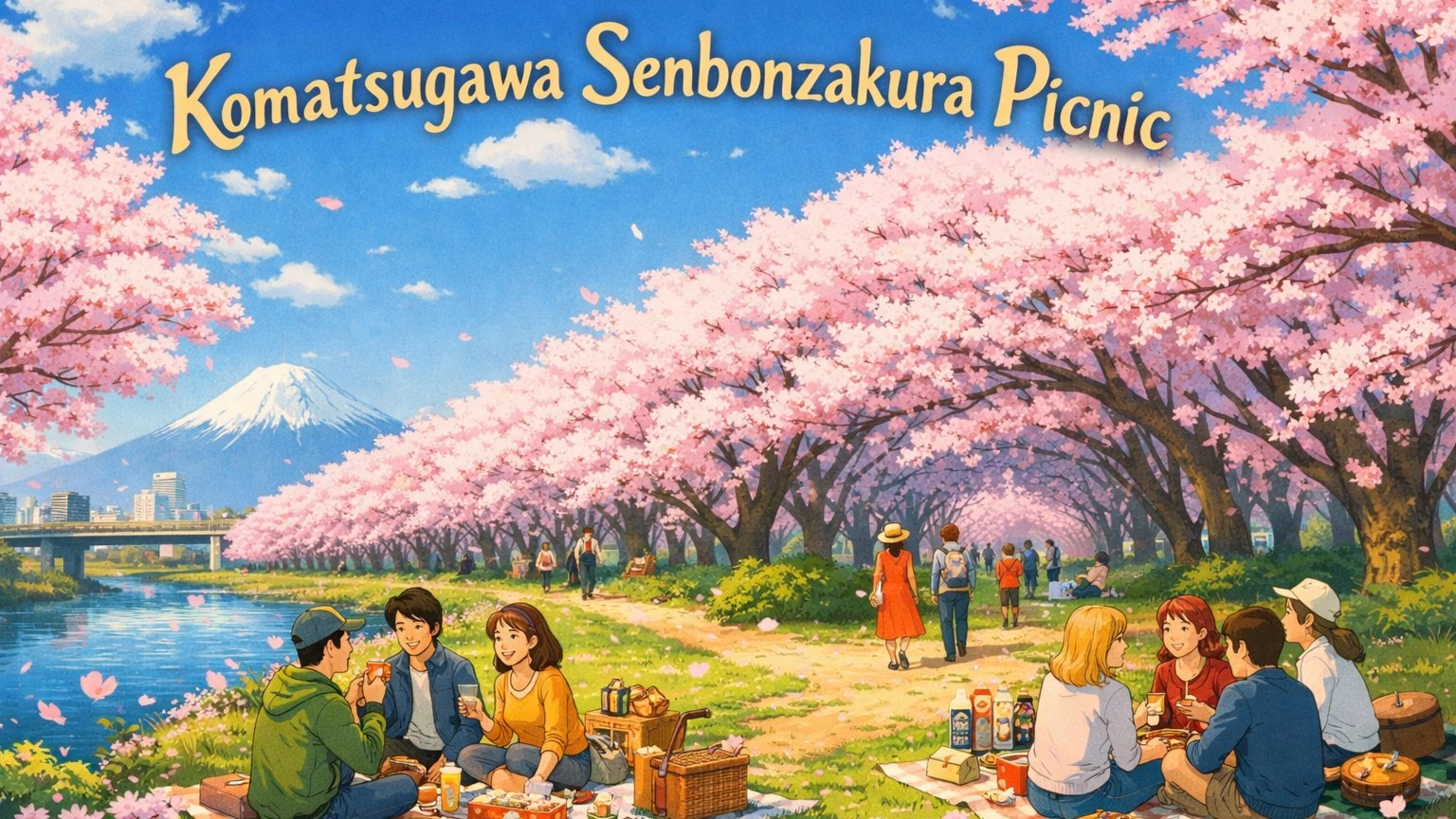 đž Komatsugawa Senbonzakura Picnic đž Hidden Sakura Experience in Tokyo