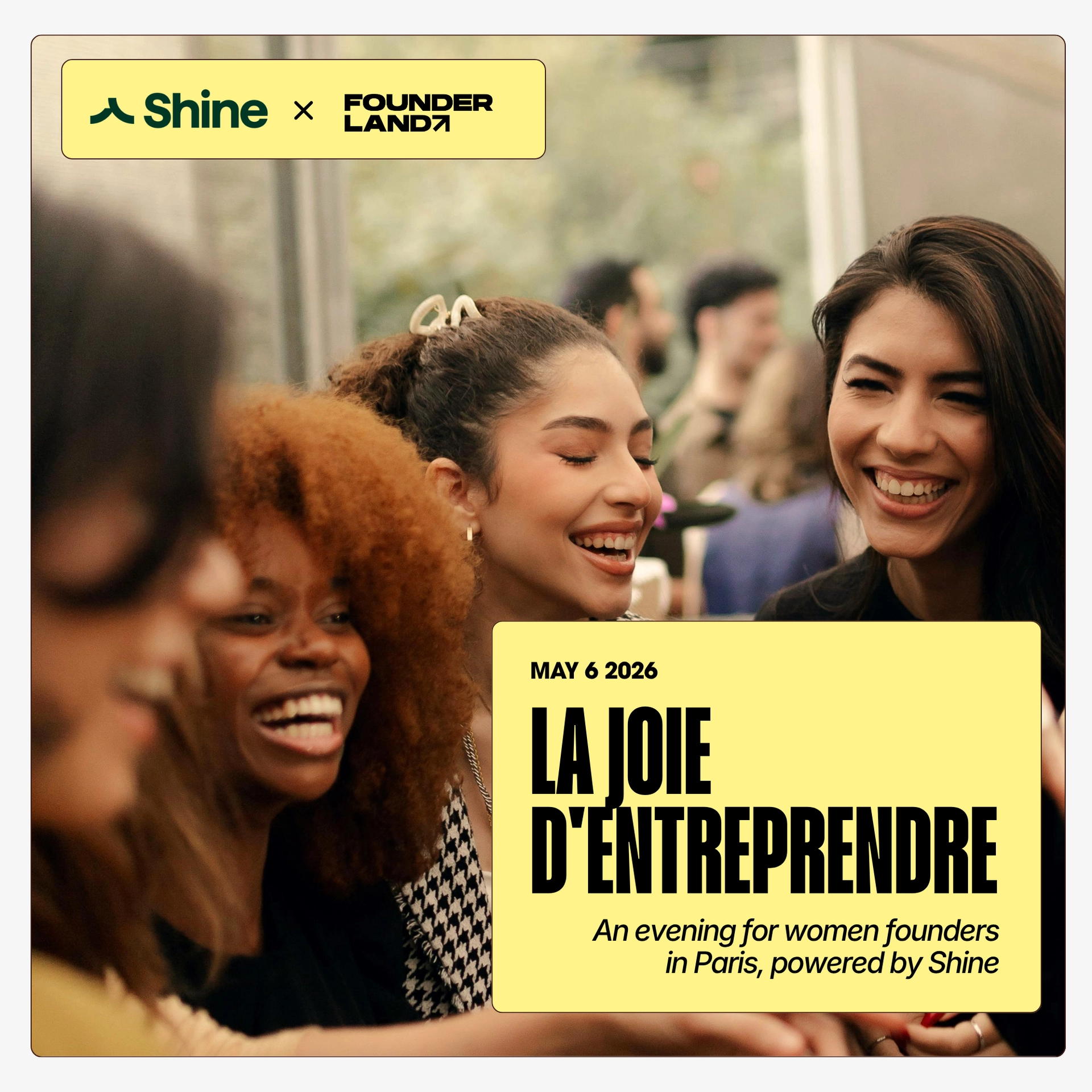 La joie d'Entreprendre: An evening for women founders in Paris, powered by Shine