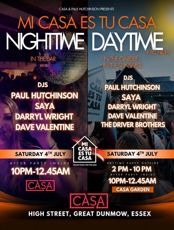 DAYTIME to NIGHTIME Party @ Casa