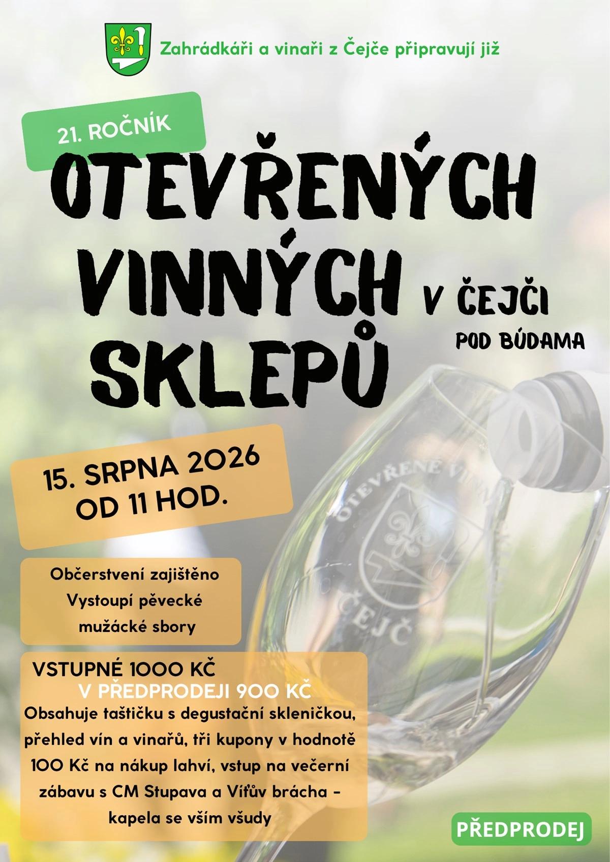 21. Otevřené sklepy v Čejči