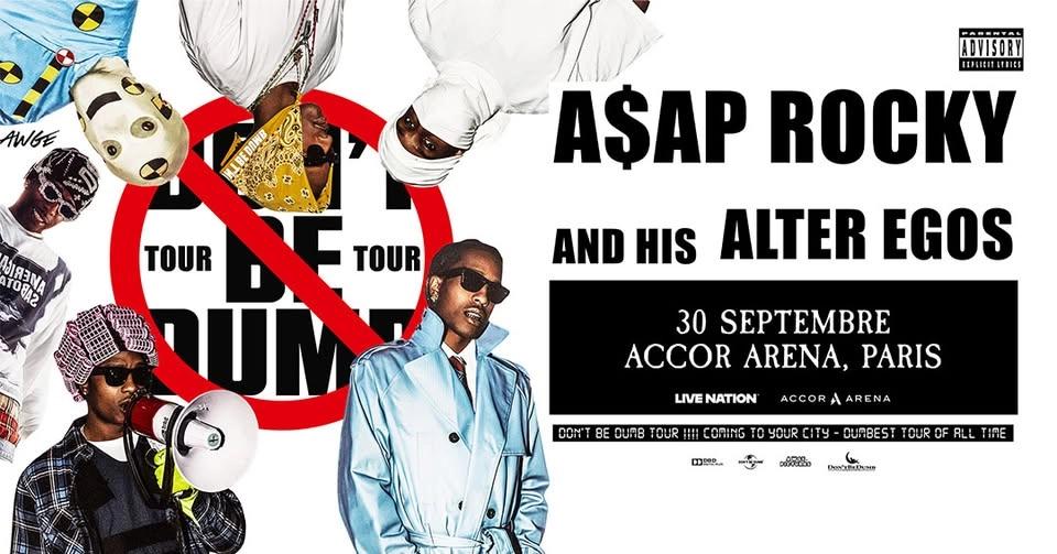 A$AP ROCKY • Don't Be Dumb World Tour | Accor Arena, Paris