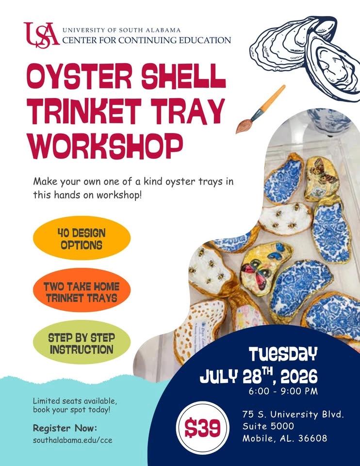 🦪 Oyster Shell Trinket Tray Workshop