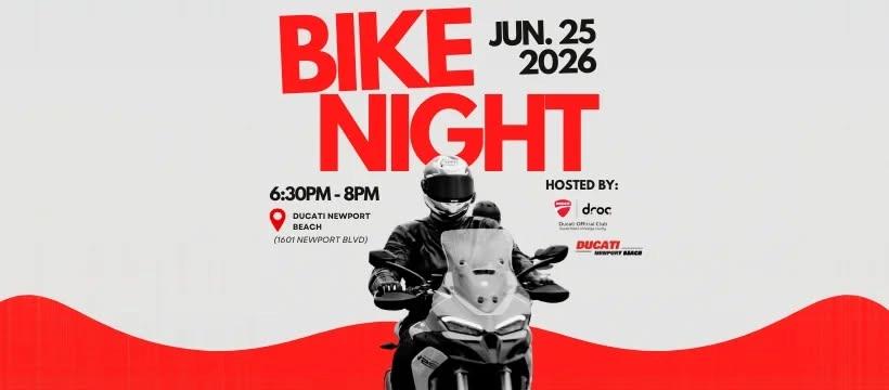 DROC x Ducati Newport Beach Bike Night – June 2026