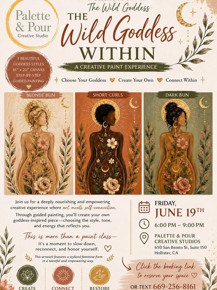 The Wild Goddess Within – Women’s Paint Night | Hollister