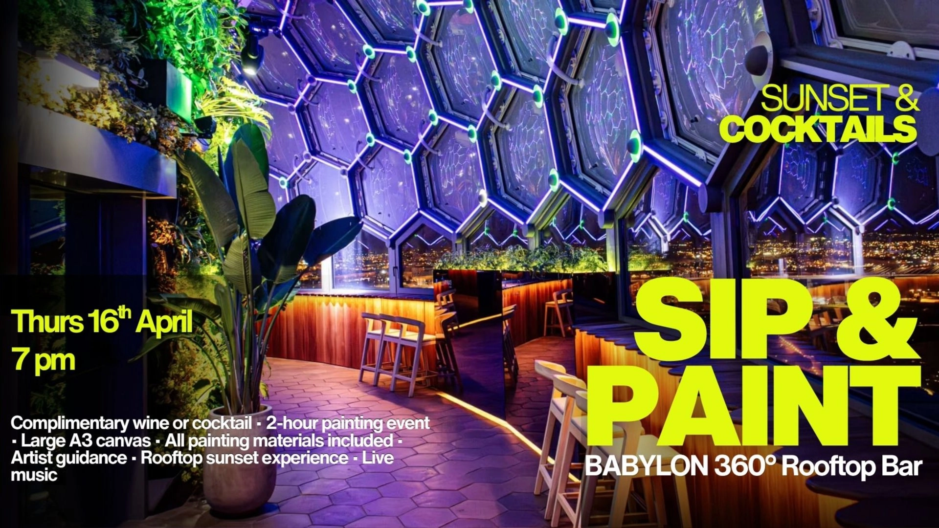 Sunset Sip & Paint @ Babylon 360°
