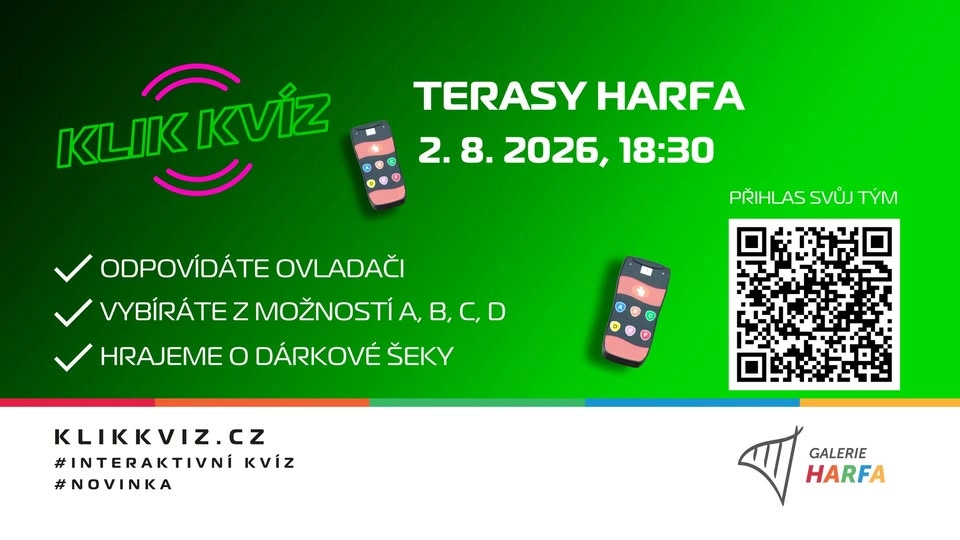 Interaktivní KLIK KVÍZ v OC HARFA