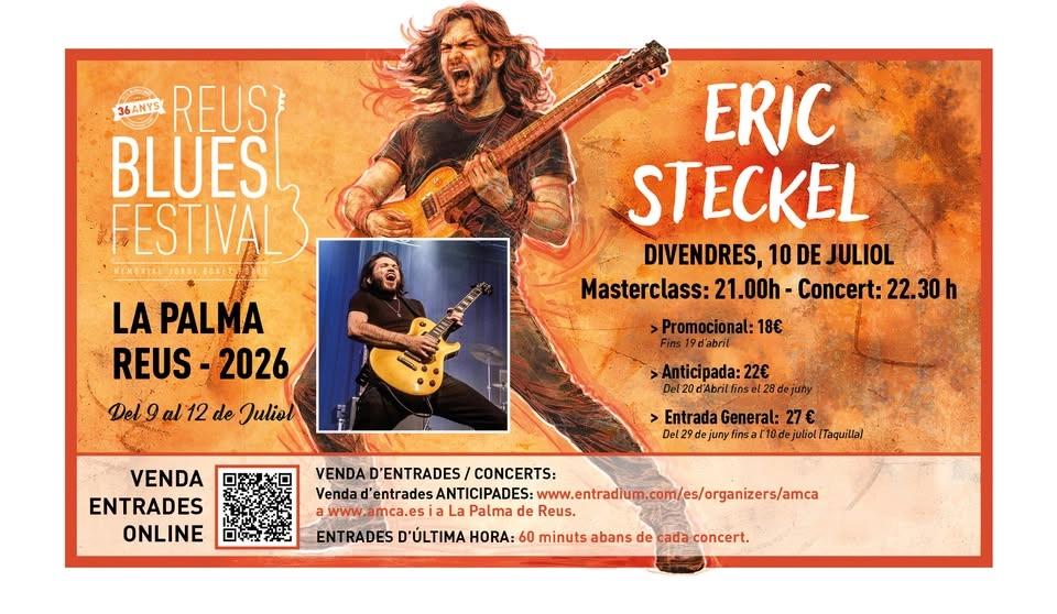 10 Juliol Master Class + Concert Eric Steckel a LA PALMA