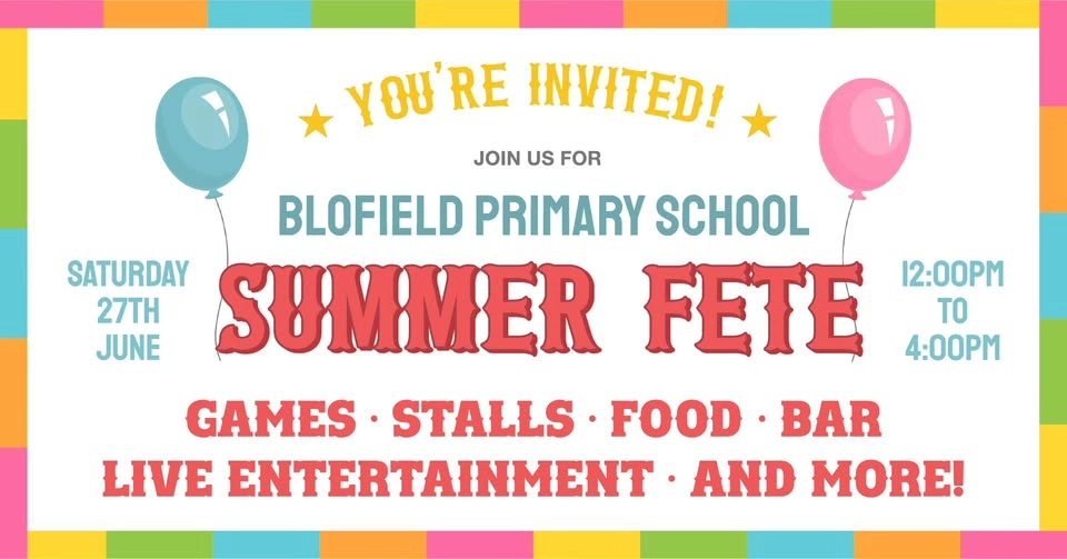 Blofield Primary School Summer Fete 2026 š