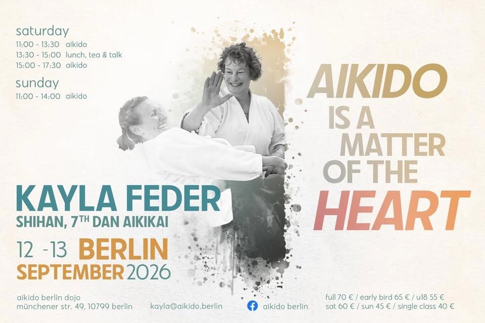 Kayla Feder Shihan Berlin 2026 Aikido Seminar