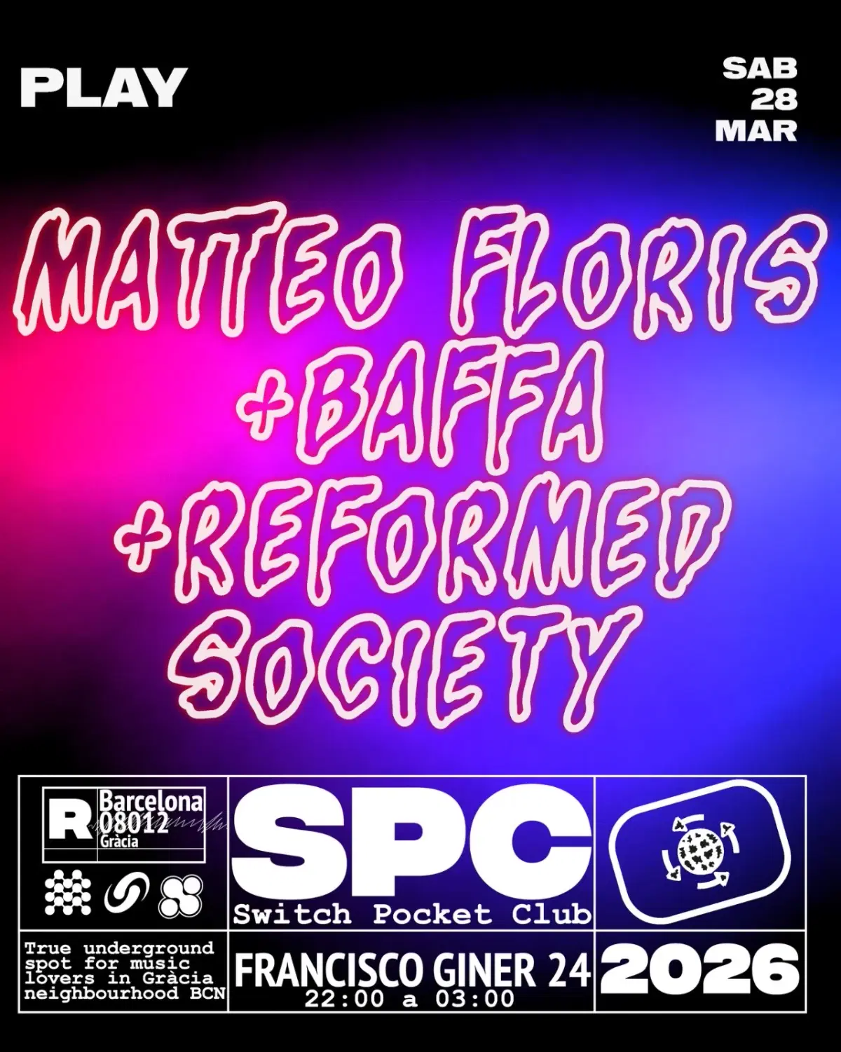 Play: Matteo Floris, Baffa, Reformed Society