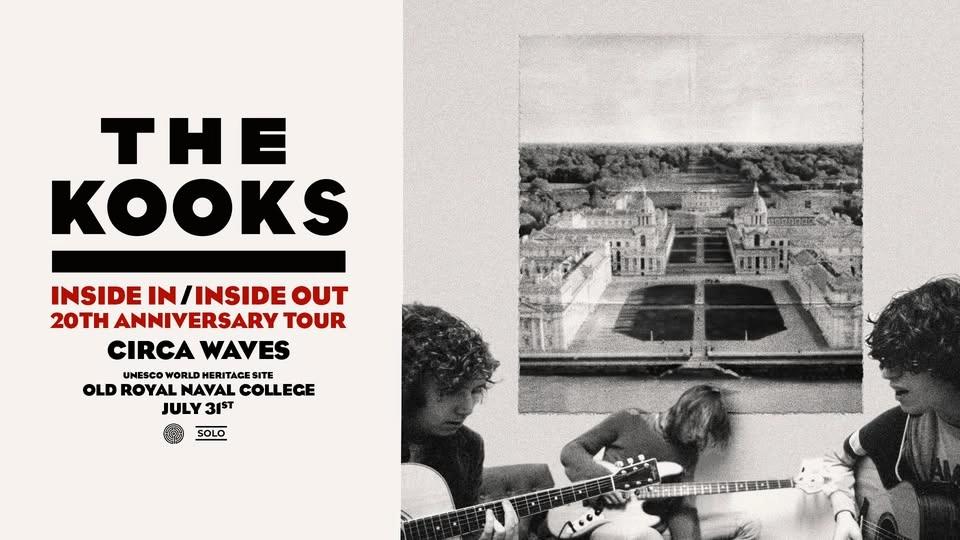The Kooks on the Thames at Old Royal Naval College