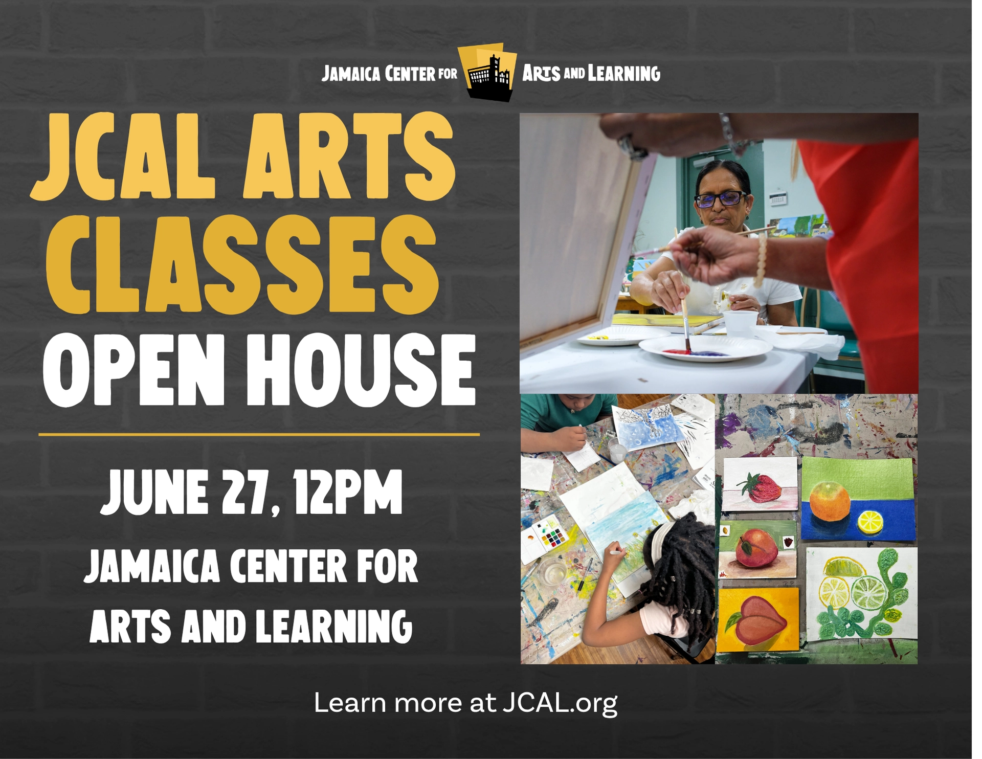JCAL Arts Classes Open House
