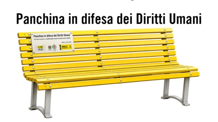 INAUGURAZIONE PANCHINA GIALLA