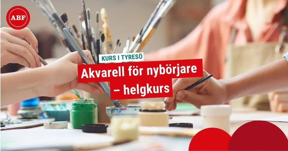 Kurs: Måla akvarell nybörjare – helgkurs i Tyresö
