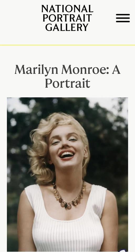 Marilyn Monroe: A Portrait The National Portrait Gallery London